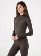 QUARTER ZIP LONG SLEEVE TOP