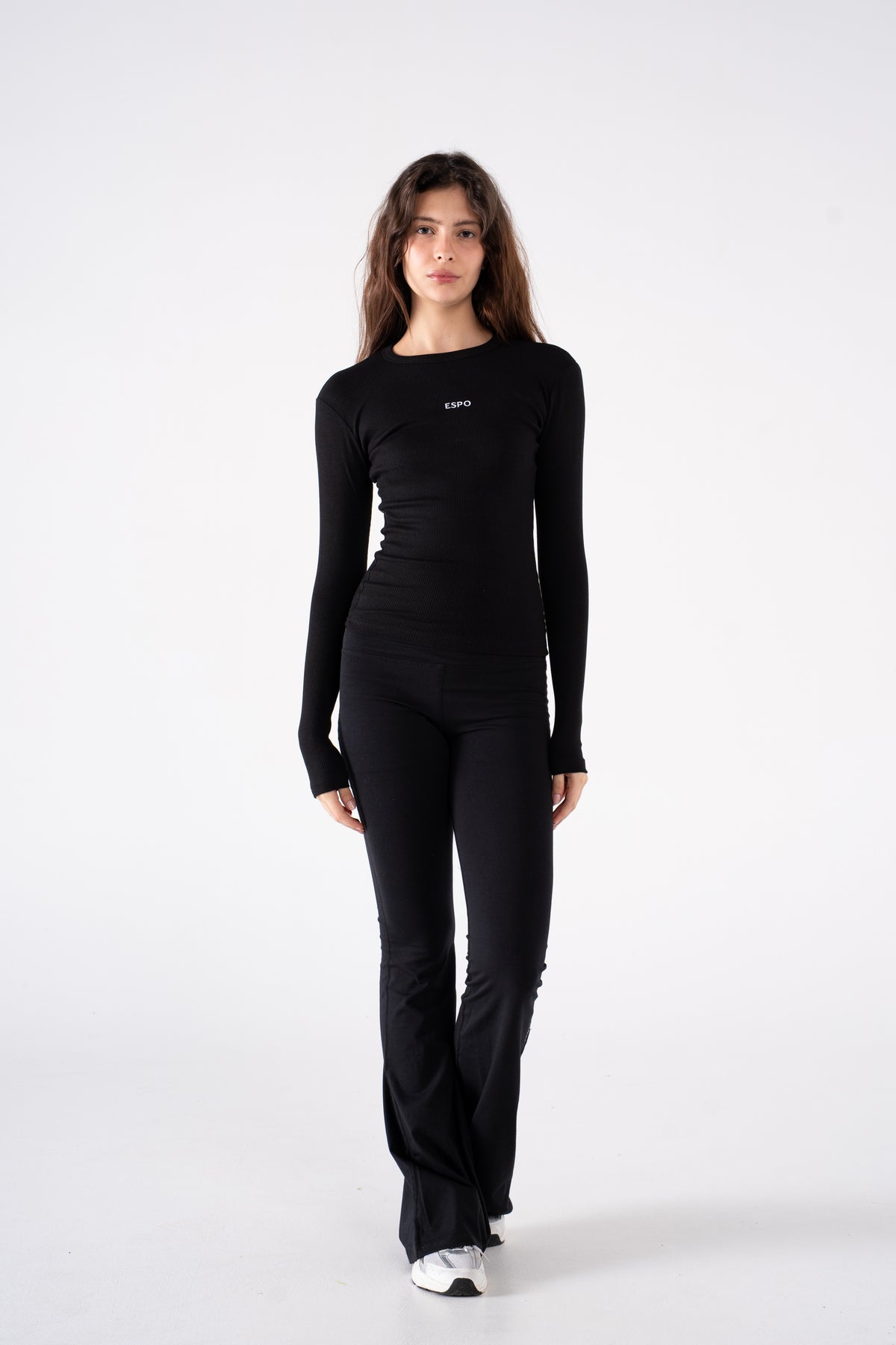 RIBBED ROUND NECK LONG SLEEVE