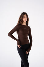 RIBBED ROUND NECK LONG SLEEVE