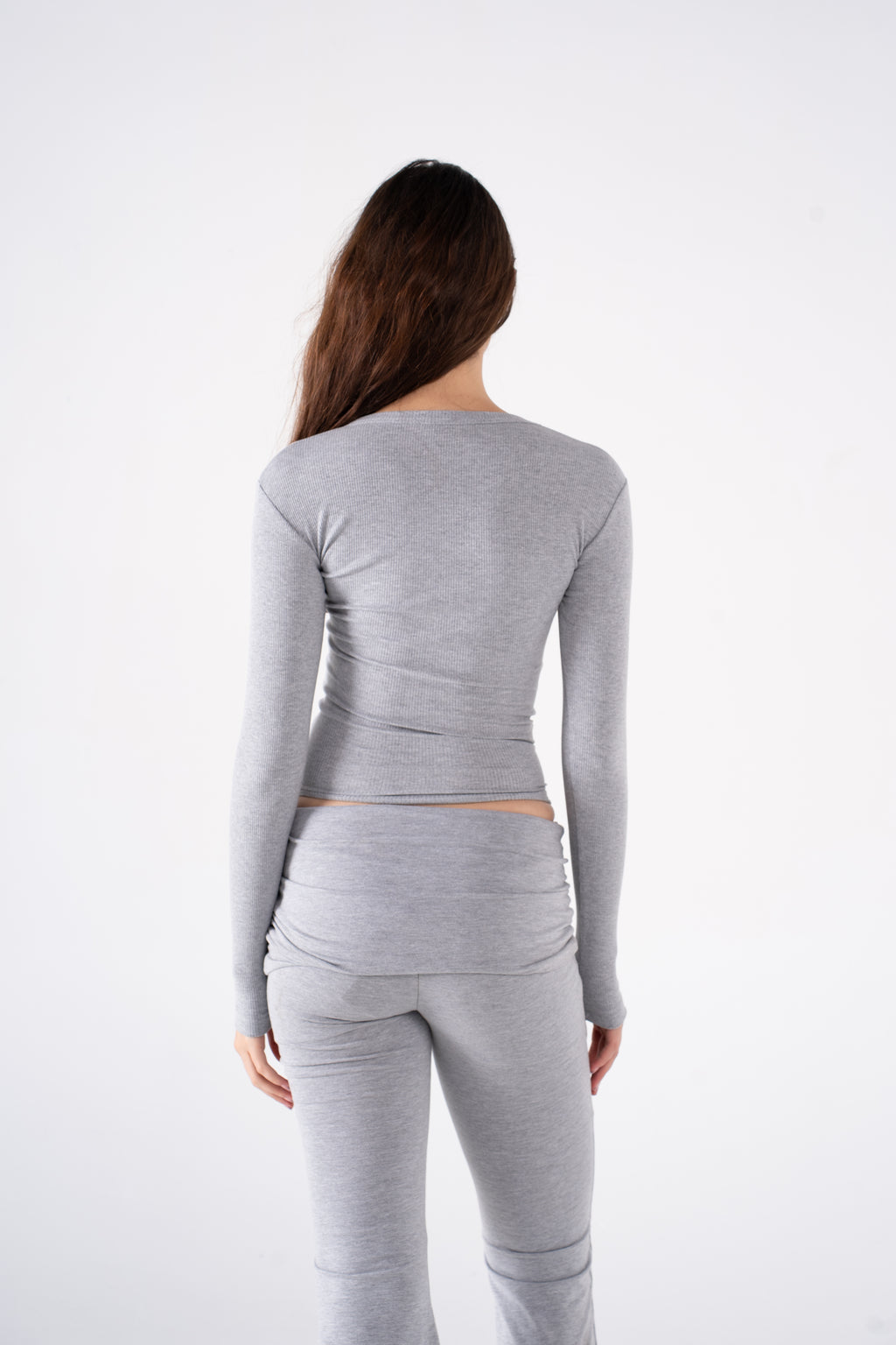 RIBBED WIDE NECK LONG SLEEVE
