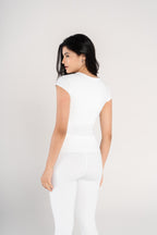 ROUND NECK CAP SLEEVE