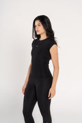 ROUND NECK CAP SLEEVE