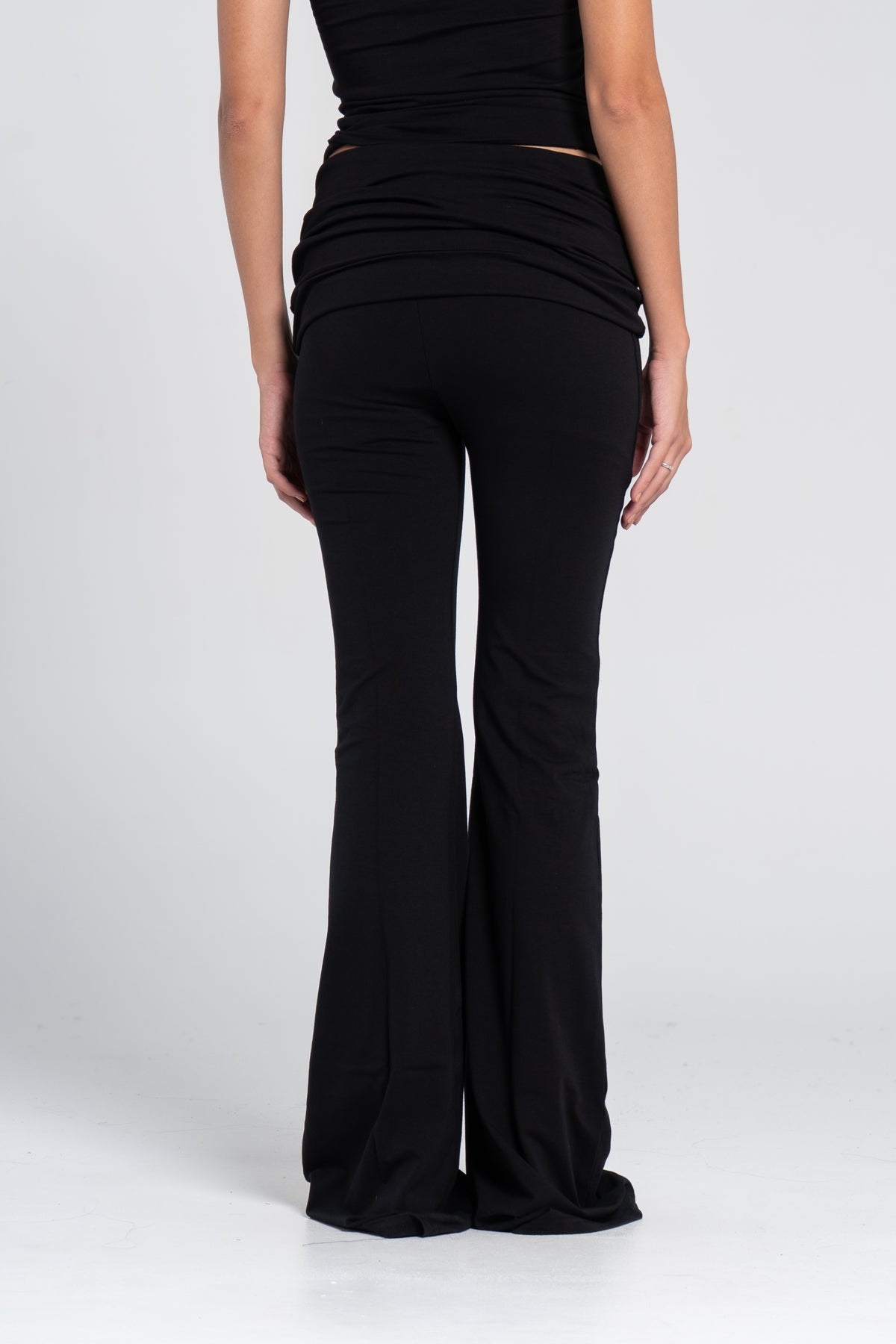 COTTON FOLD OVER YOGA PANTS