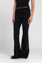 COTTON FOLD OVER YOGA PANTS