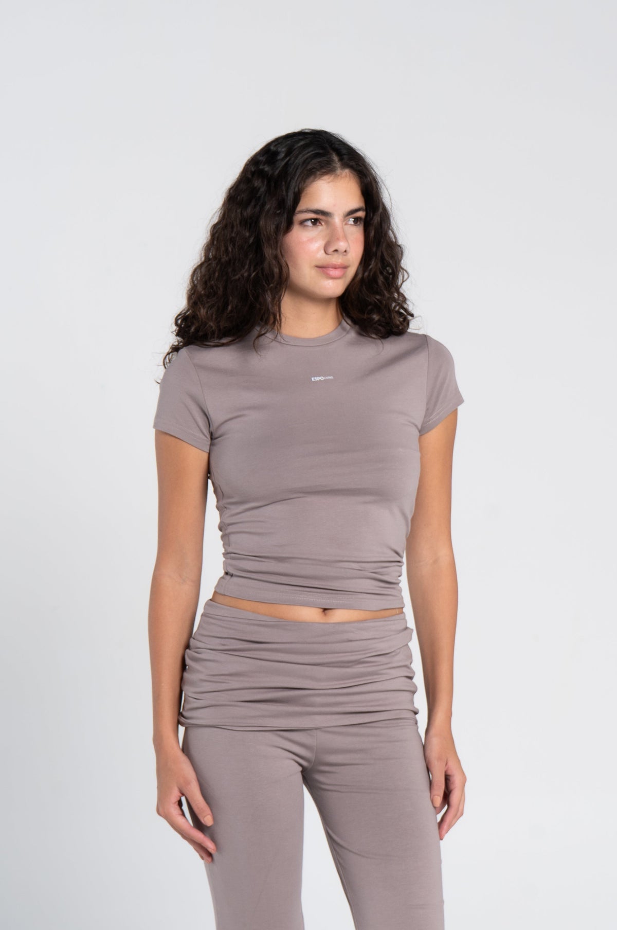 COTTON ROUND NECK CAP SLEEVE