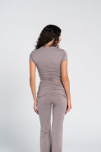 COTTON ROUND NECK CAP SLEEVE