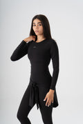 ROUND NECK LONG SLEEVE TOP