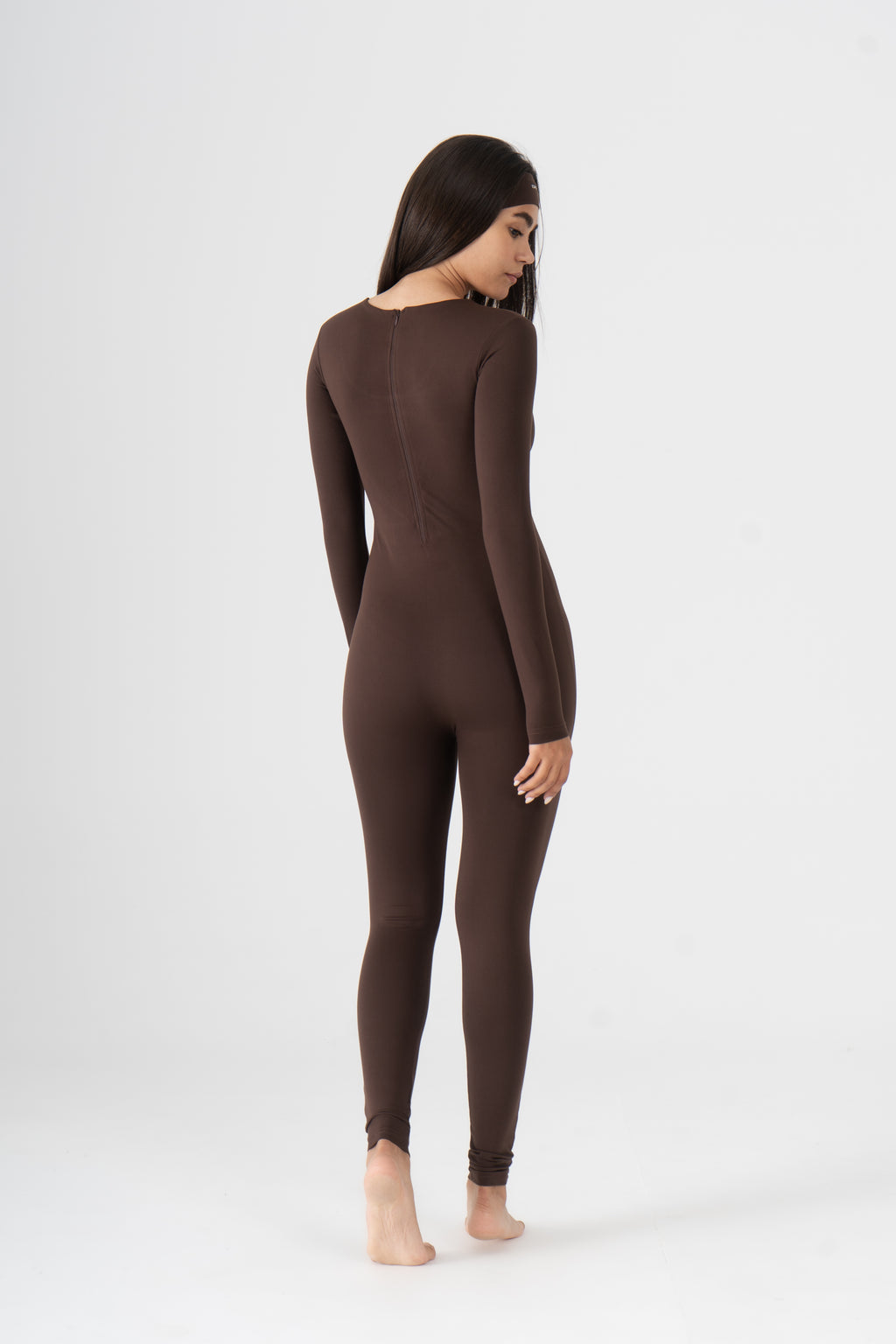 WIDE NECK LONG SLEEVE JUMPSUIT