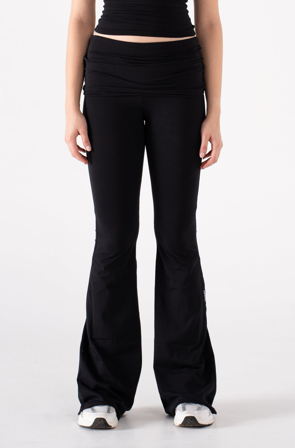COTTON FOLD OVER YOGA PANTS