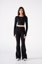 CROPPED ROUND NECK LONG SLEEVE