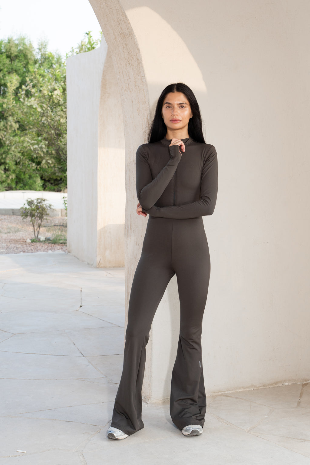 FORM HIGH NECK LONG SLEEVE JUMPSUIT