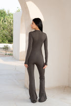 FORM HIGH NECK LONG SLEEVE JUMPSUIT